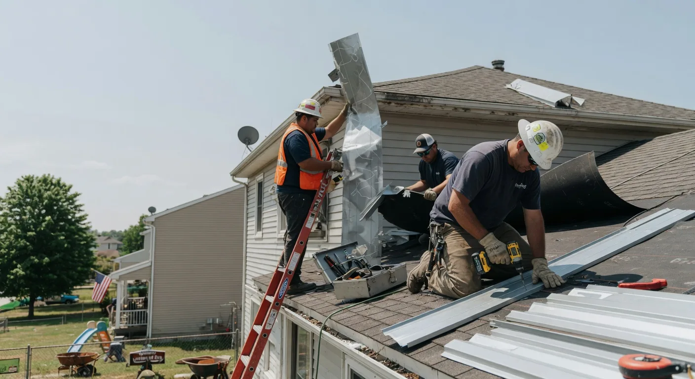 Storm Damage Metal Roof Repair in Lakemont, GA